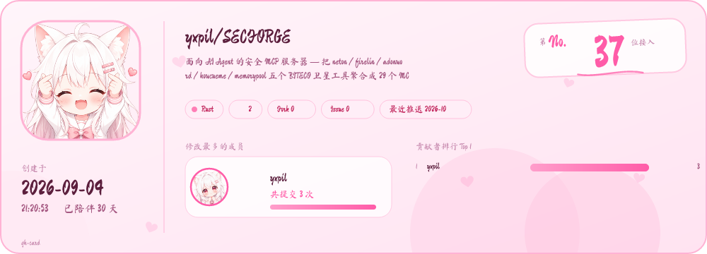 gh-card · yxpil/SECFORGE
